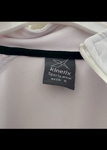 Kinetix Beyaz Fermuarlı erkek Spor Ceket