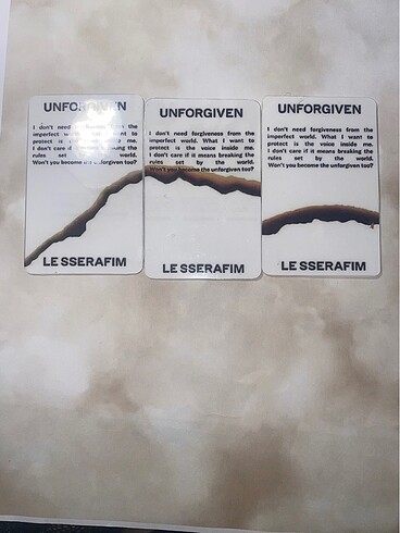  Le sserafim photocard 3 adet