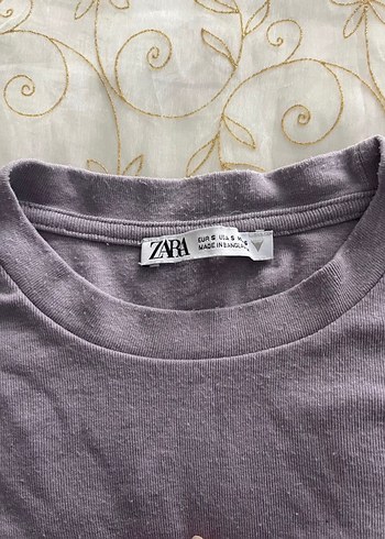 Zara Lila Uzun Kollu bluz - Görsel 2