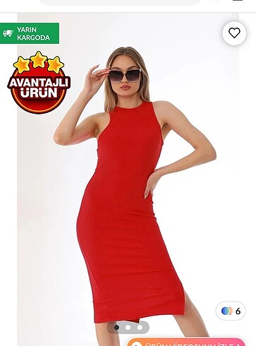 Diğer kırmızı elbise