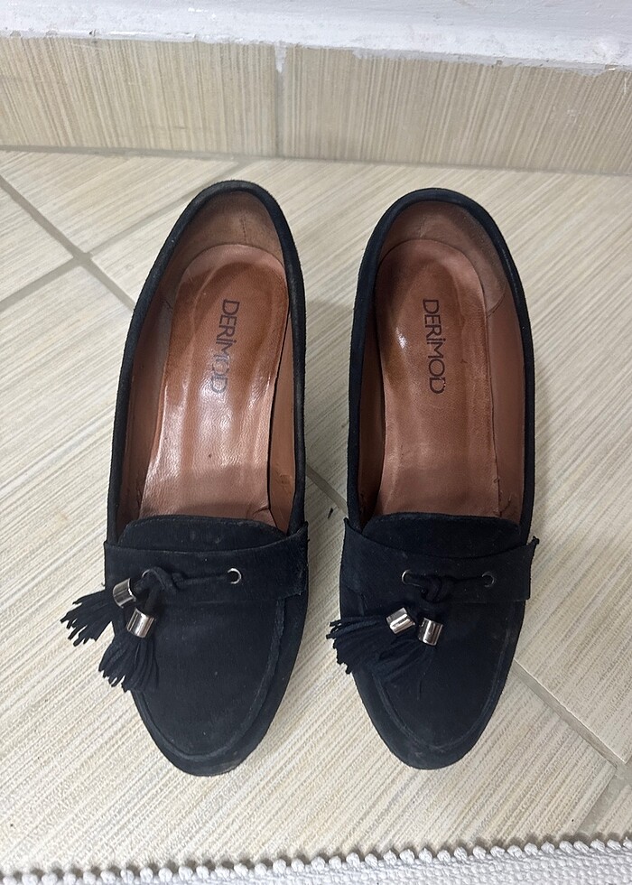 Derimod püskül detaylı topuklu - Görsel 2