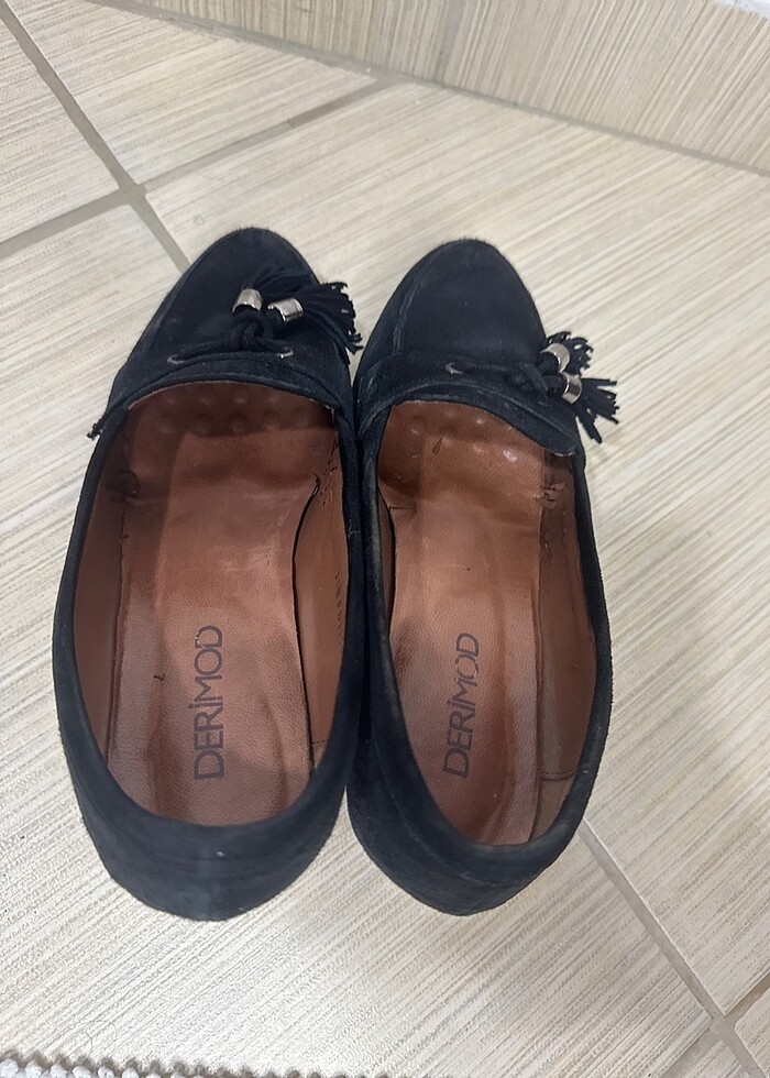 Derimod püskül detaylı topuklu - Görsel 5