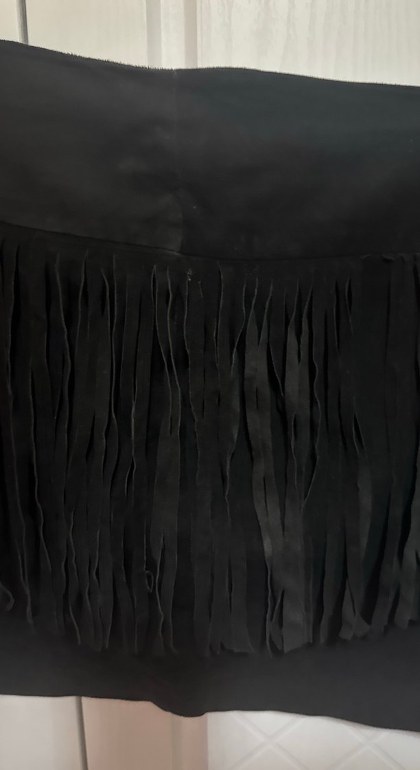 Siyah Süet Mini Etek büyük beden - Görsel 2
