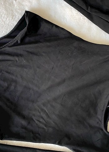 Zara Siyah V Yakalı Uzun Kollu Kadın Bluz