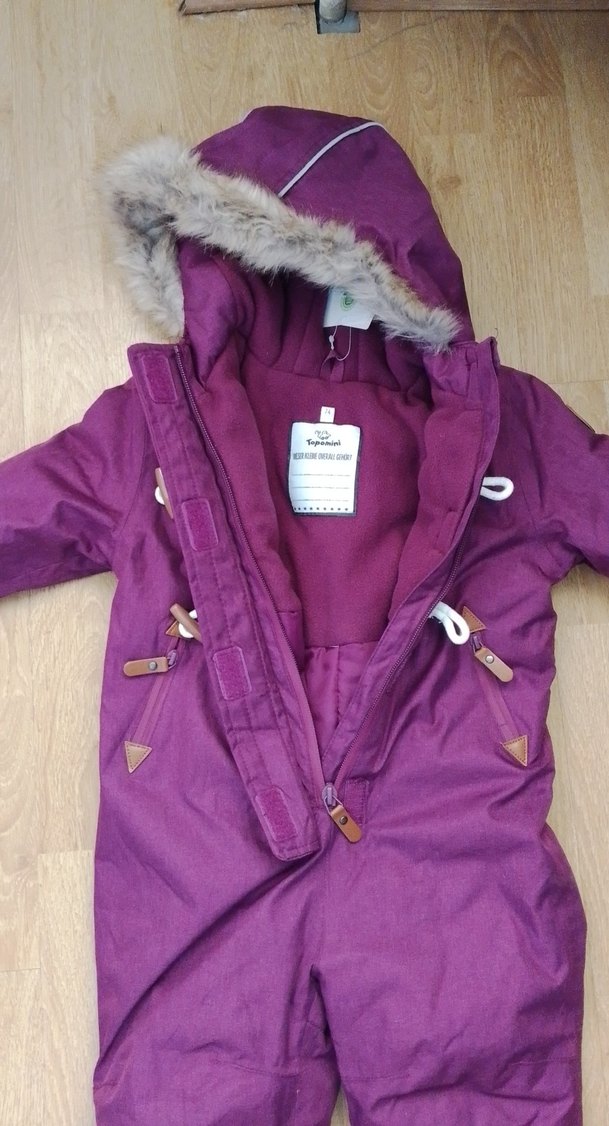 Mor Kürklü Bebek Kış Tulumu - Görsel 5