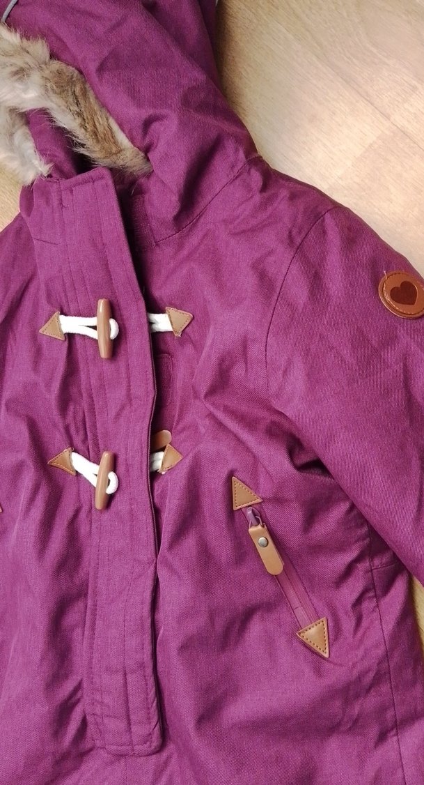 Mor Kürklü Bebek Kış Tulumu - Görsel 3