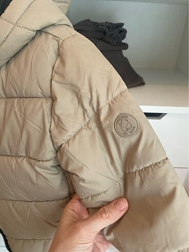 Mango Kids Mango çocuk mont kapüşonlu