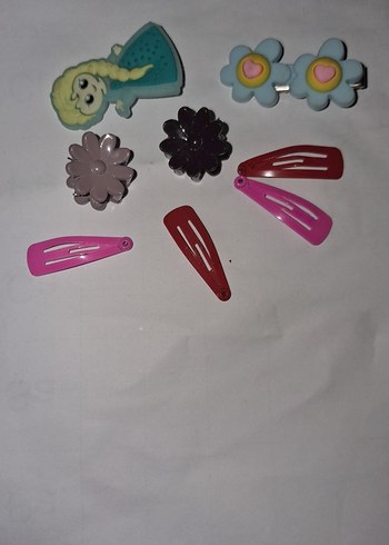 Hello Kitty Minik çıtçıtlı klipsli çiçekli elsa toka seti