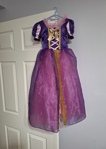 4 Yaş Beden mor Renk Rapunzel Kostüm
