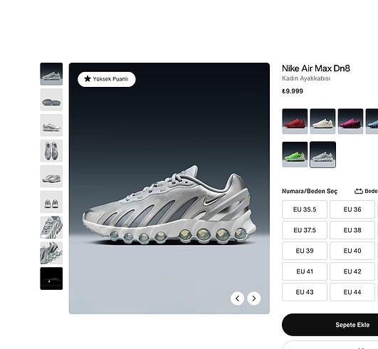 Nike DN8 Metalik Spor Ayakkabı - Görsel 8