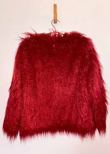 Zara Suni Kürk Ceket - Görsel 6