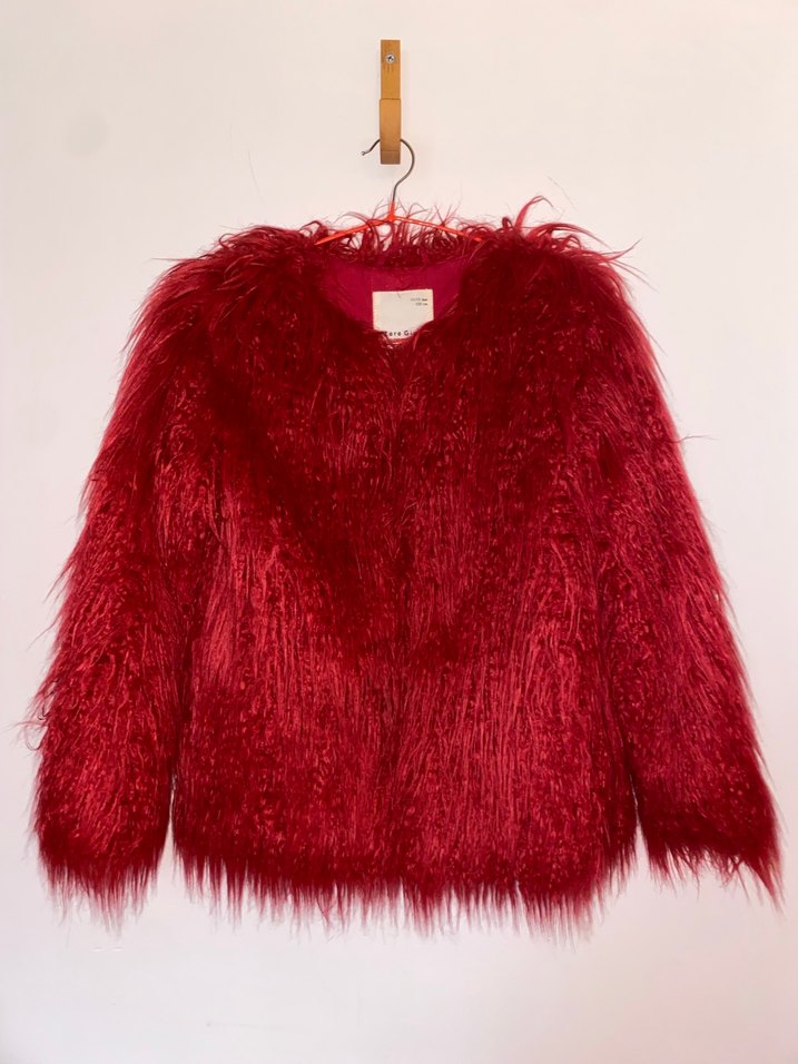 Zara Suni Kürk Ceket - Görsel 5