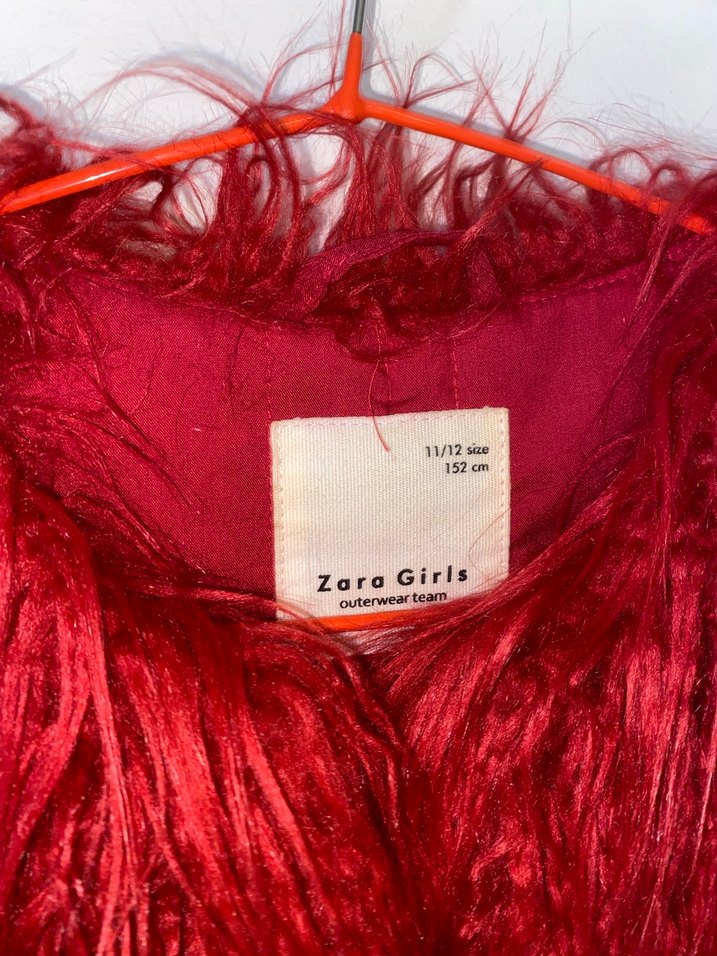 Zara Suni Kürk Ceket - Görsel 4