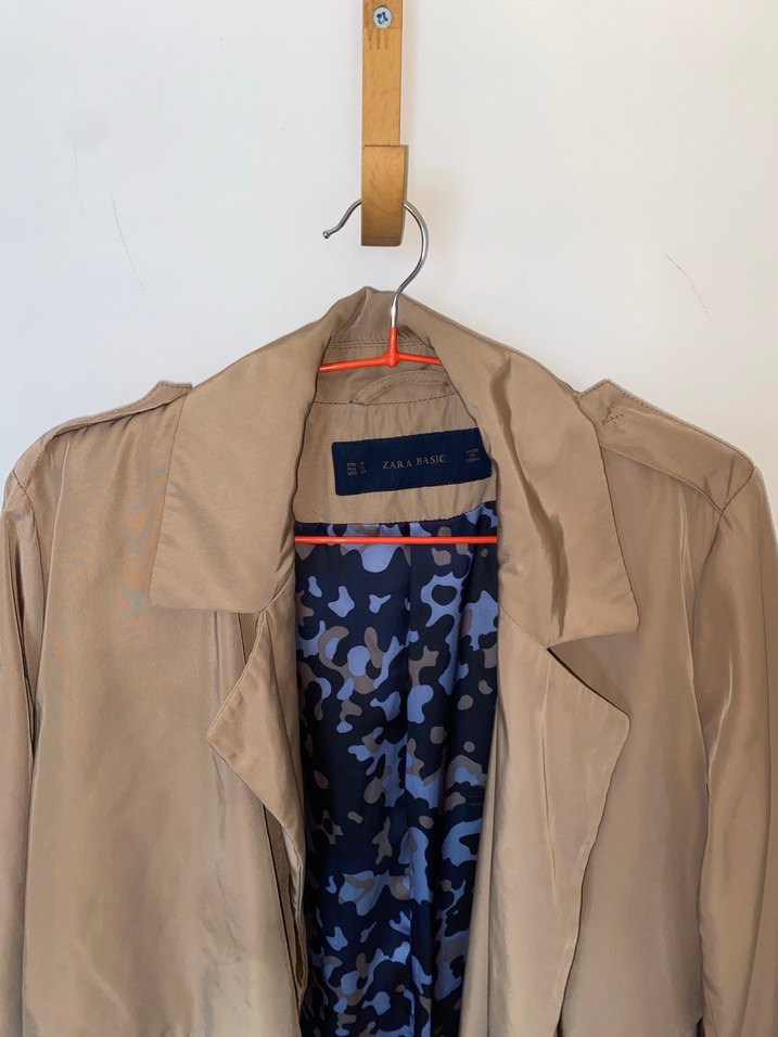 Zara Bej Trençkot - Görsel 5