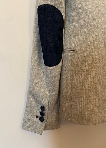 Zara Gri Kadın Midi Blazer Ceket - Görsel 5