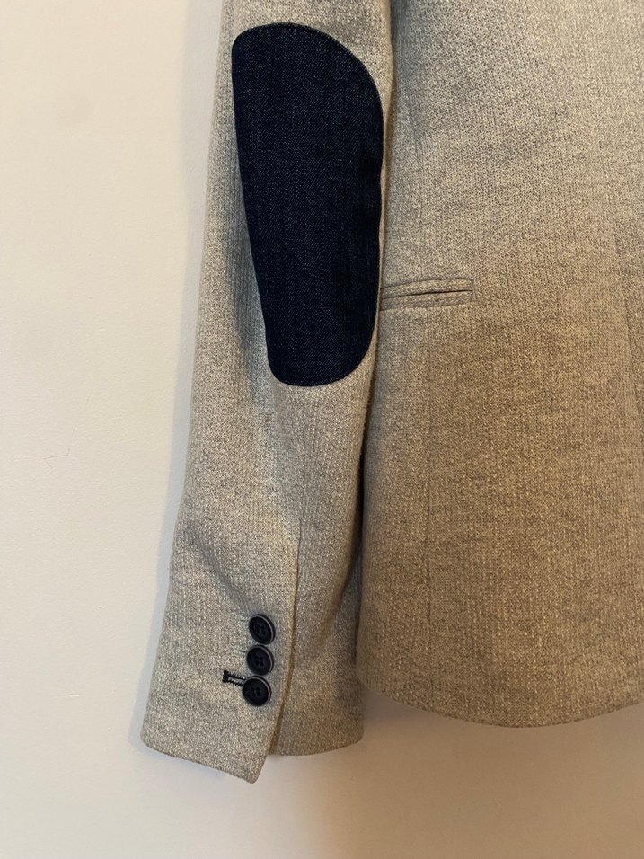 Zara Gri Kadın Midi Blazer Ceket - Görsel 5