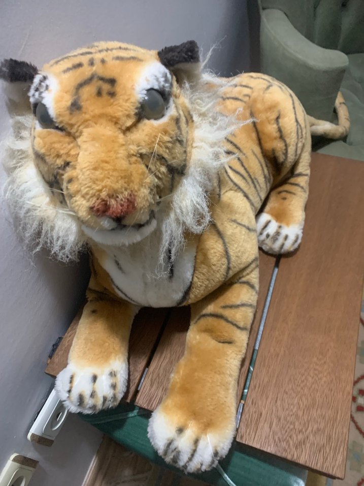 Kahverengi Peluş Kaplan Oyuncak - Görsel 3