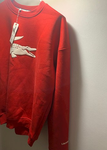 Kırmızı Lacoste Erkek Sweatshirt - Görsel 3