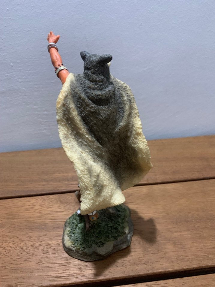 Kahverengi Kalkanlı Kabile Figürü - Görsel 5