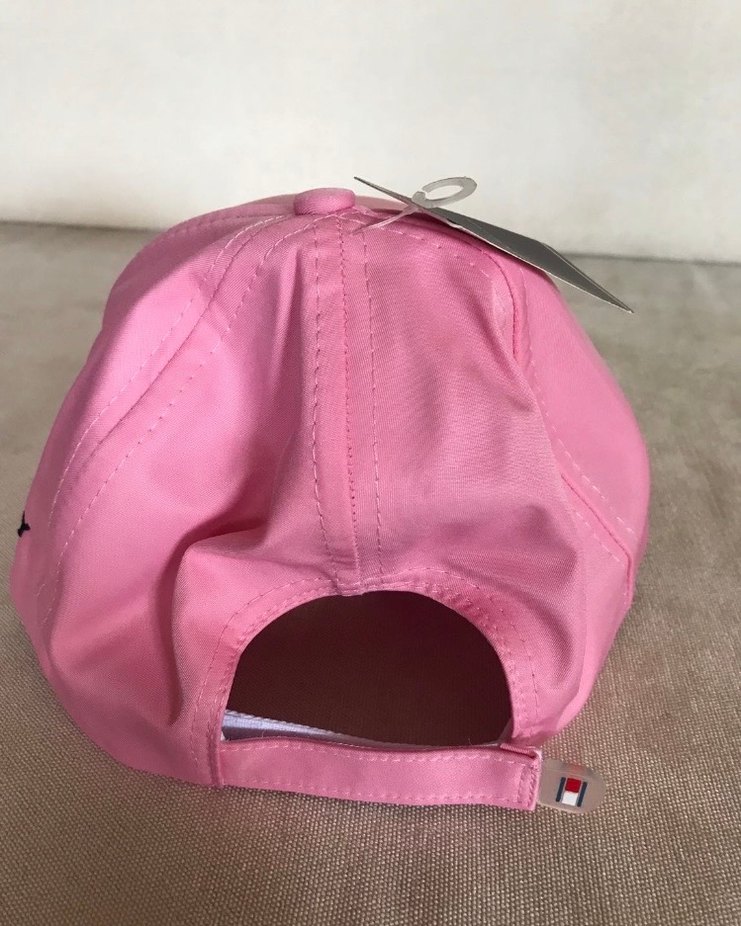 Pastel Pembe Kadın Şapka TOMMY İşlemeli - Görsel 2