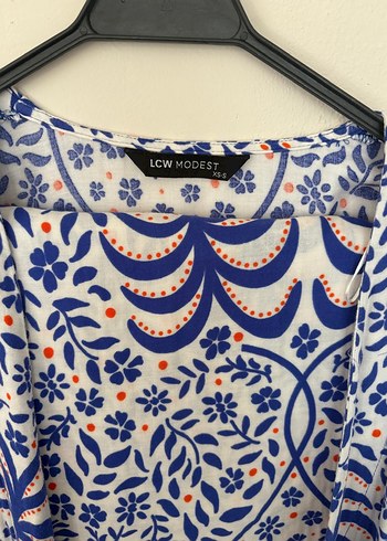 38 Beden Renkli Desenli Uzun Kollu Bohem Kadın Kimono