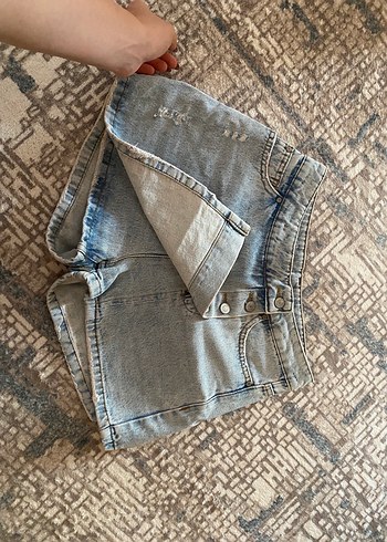 Trendyol & Milla Düğmeli Kadın Mini Denim Şort etek