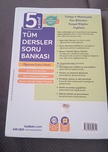 5. Sınıf Tüm Dersler Soru Bankası Tudem