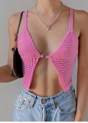 Urban Outfitters kroşe bluz