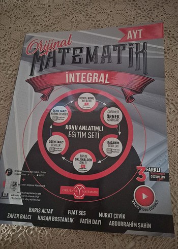 Orijinal AYT Matematik İntegral Konu Anlatım Seti