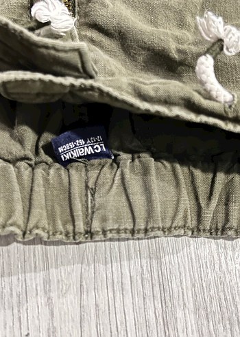 LC Waikiki Düğmeli Keten Midi Pantolon