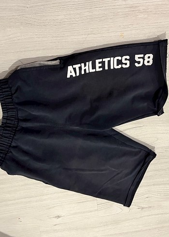 8 Yaş Beden Gri-lacivert Erkek Çocuk spor şort