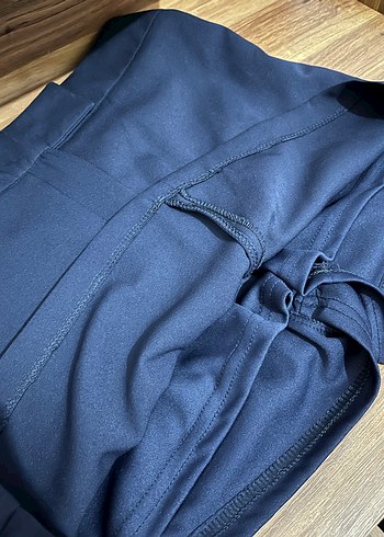 Lacivert Kemerli Mini Etek - Görsel 3