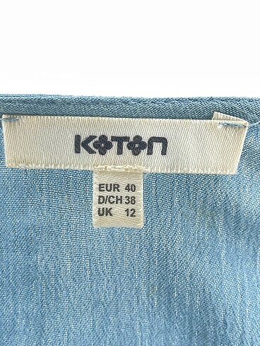 40 Beden mavi Renk Koton Bluz %70 İndirimli.
