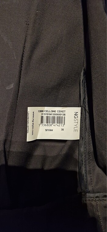 38 Beden siyah Renk Siyah ceket
