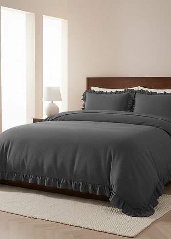 Yeşil Fırfırlı Nevresim Takımı - Görsel 3