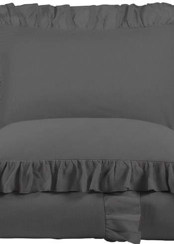 Yeşil Fırfırlı Nevresim Takımı - Görsel 4