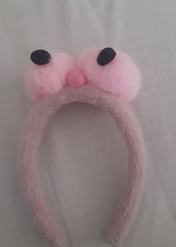 Diger Pembe Kürklü Leopar Desenli Çocuk Taç
