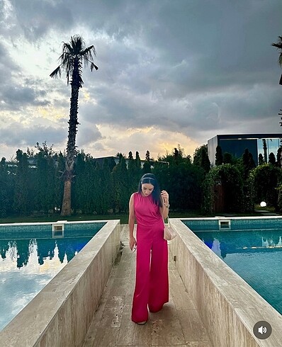 Zara saten tulum