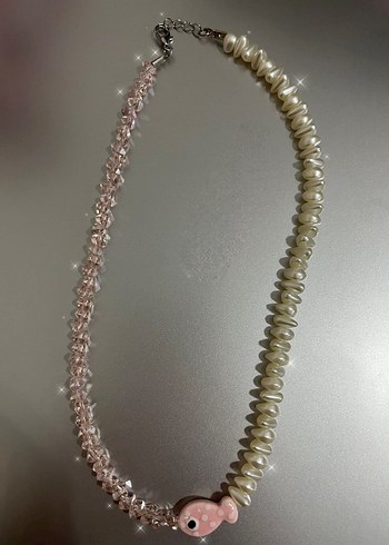 Pembe Akya kolye