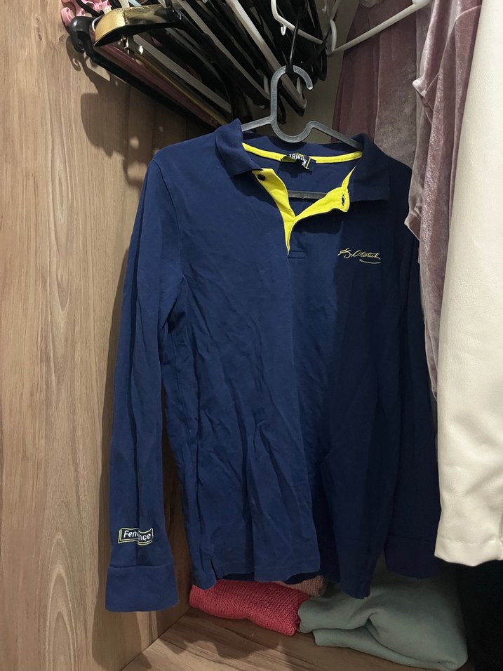 Lacivert Fermuarlı Uzun Kollu Sweatshirt - Görsel 2