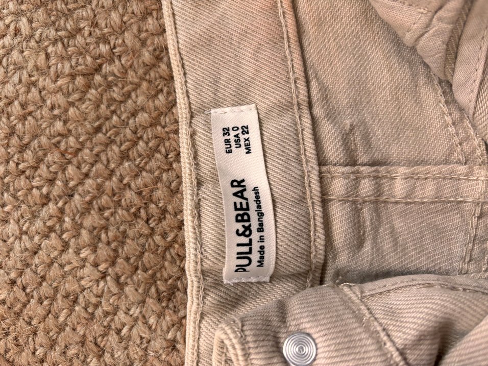 Bej Mini Keten Şort - Görsel 2