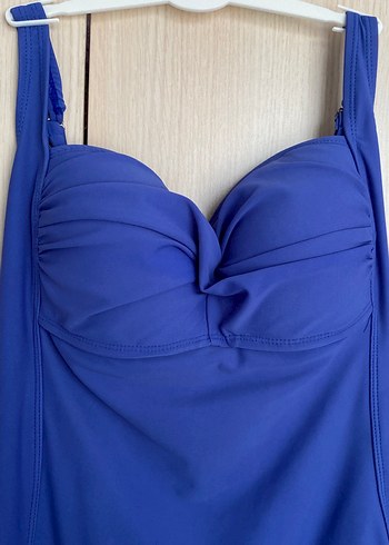 Büzgü Detaylı Kadın Etekli Mayo - Görsel 3