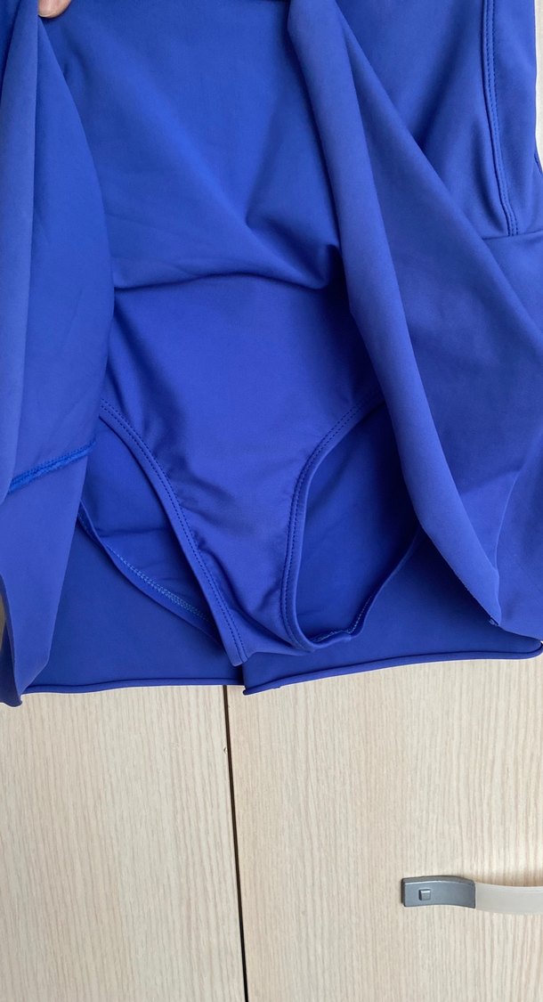 Büzgü Detaylı Kadın Etekli Mayo - Görsel 4