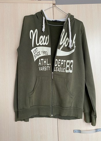 Kapüşonlu Fermuarlı Kadın Sweatshirt - Görsel 2