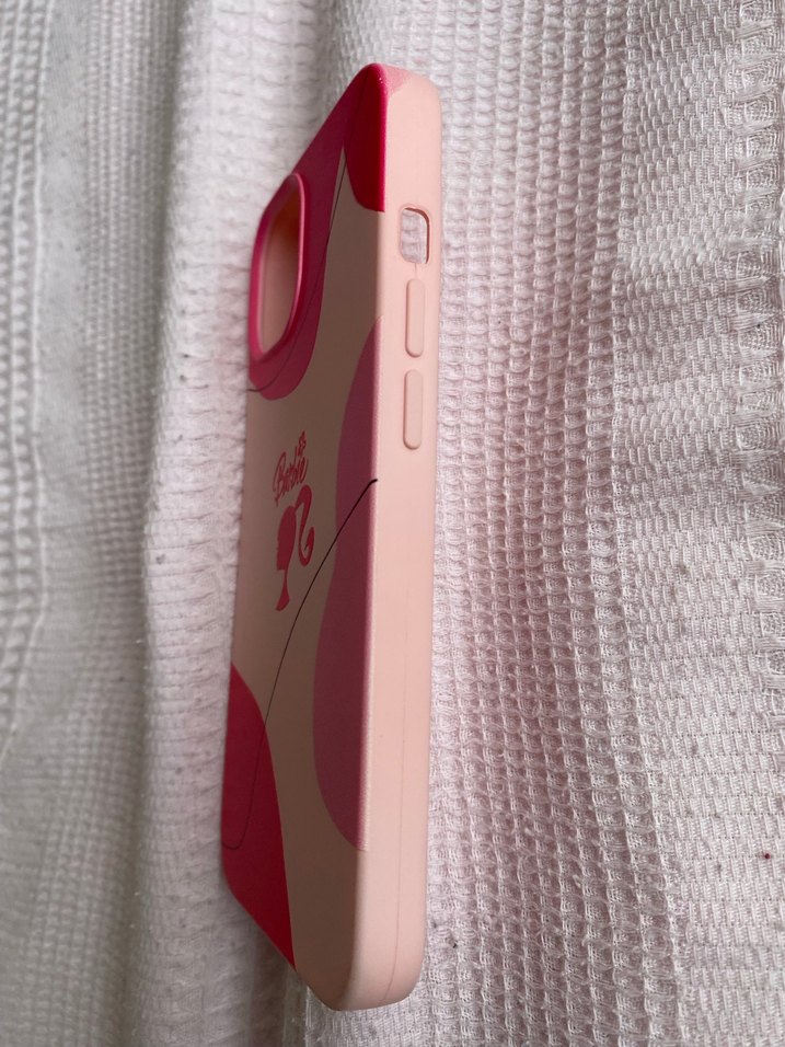 iPhone 13 Pembe Barbie Telefon Kılıfı - Görsel 4