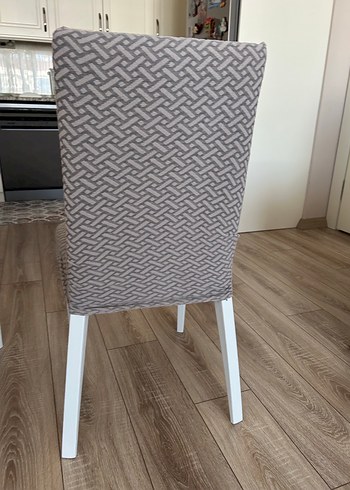 Beden ten rengi Renk Bej Desenli Modern Sandalye Kılıfı