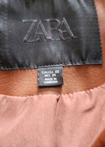 xs Beden zara deri ceket