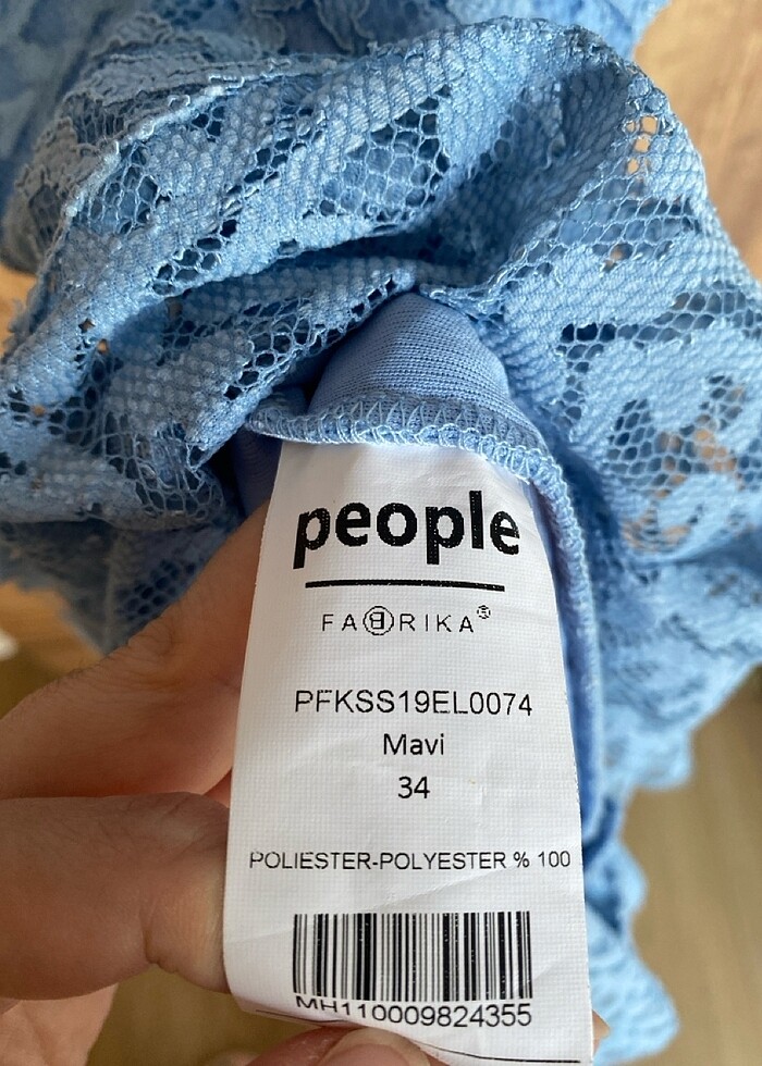 Mavi Söz Elbisesi - Görsel 5