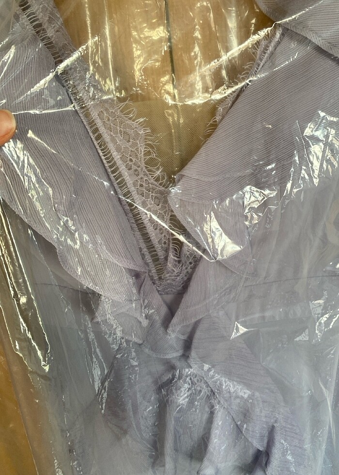 Alfa Beta markalı lila abiye - Görsel 4