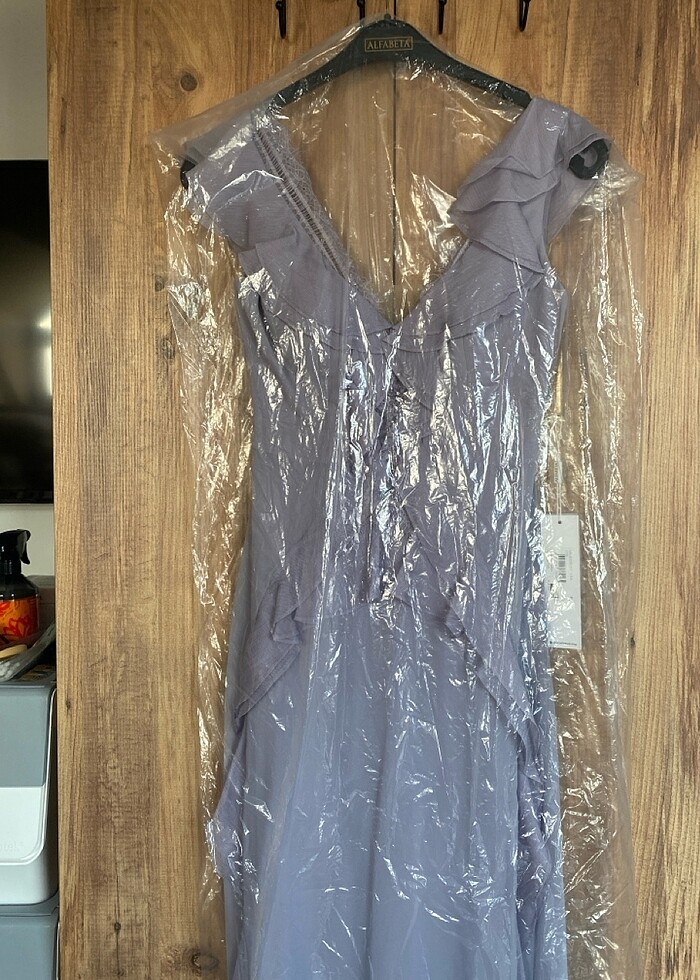 Alfa Beta markalı lila abiye - Görsel 2